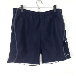 Nike Mens Navy Swim Trunks Mesh Liner Size S